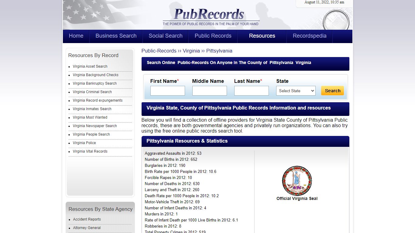 Pittsylvania County, Virginia Public Records